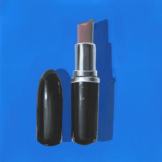 Brown Lipstick Print